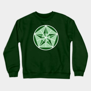 Green Crystal Star Crewneck Sweatshirt